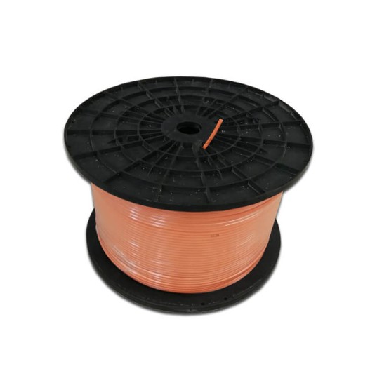 What are the significant advantages or improvements of the materials used in the orange lawn mower cable compared to current products?